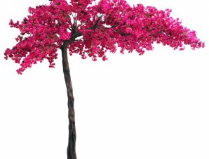 Τεχνητό Δέντρο με κορμό Βουκαμβίλια 320 εκ Φουξια